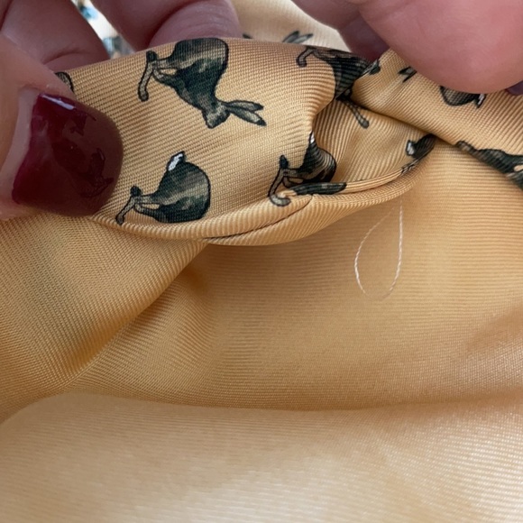 HERMES Tie, Hares/ Rabbit, 100% Silk, MA 7256 , Made in France - Picture 6 of 6
